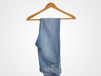 Faint Washed Denim Blue Jeans